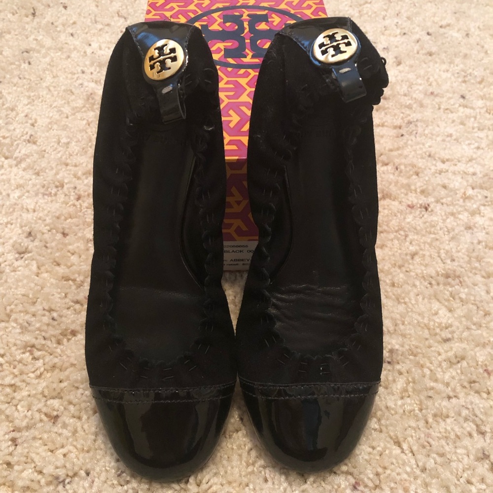 Tory Burch Suede Abbey ballet flats